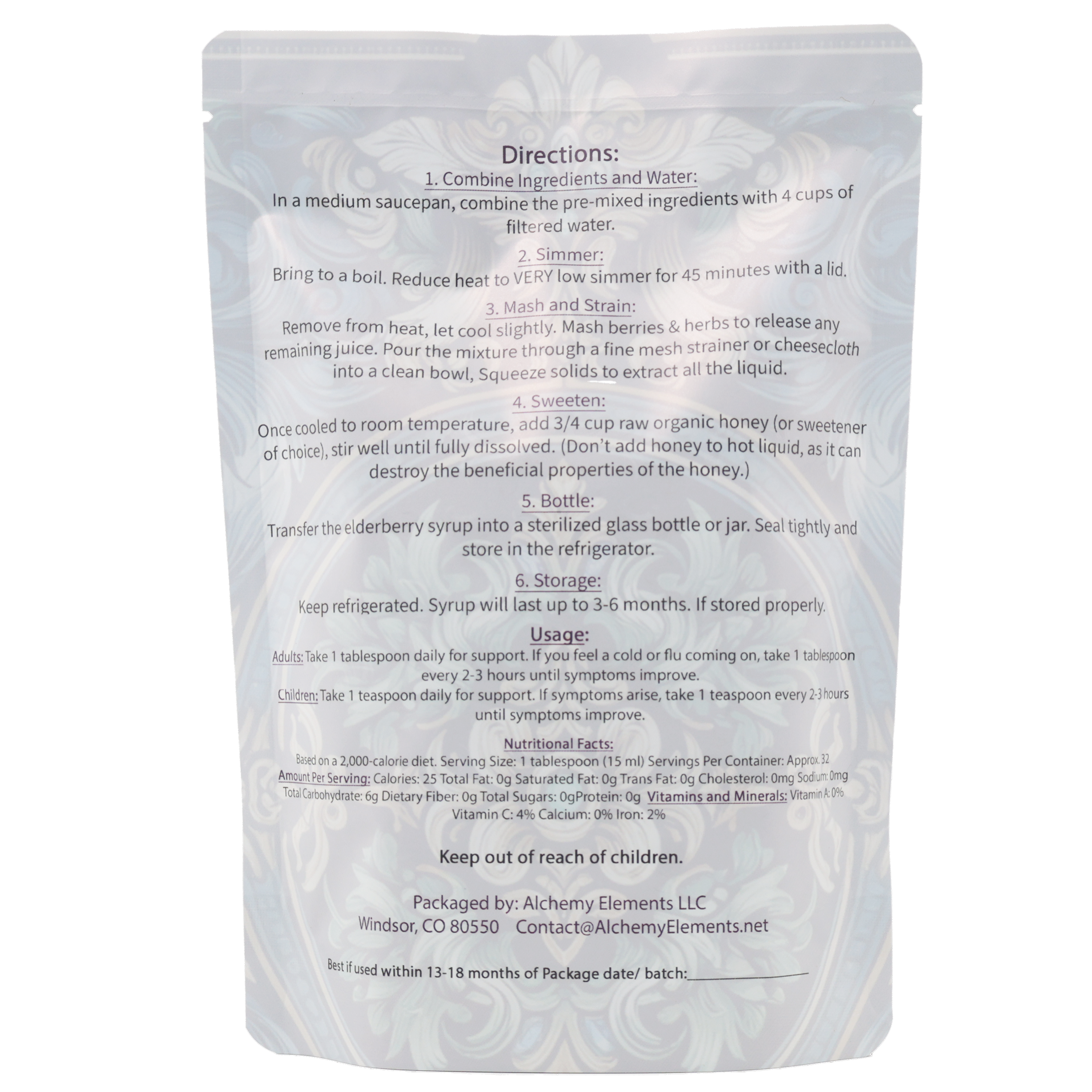 Organic Elderberry Brew Kit- Classic Blend