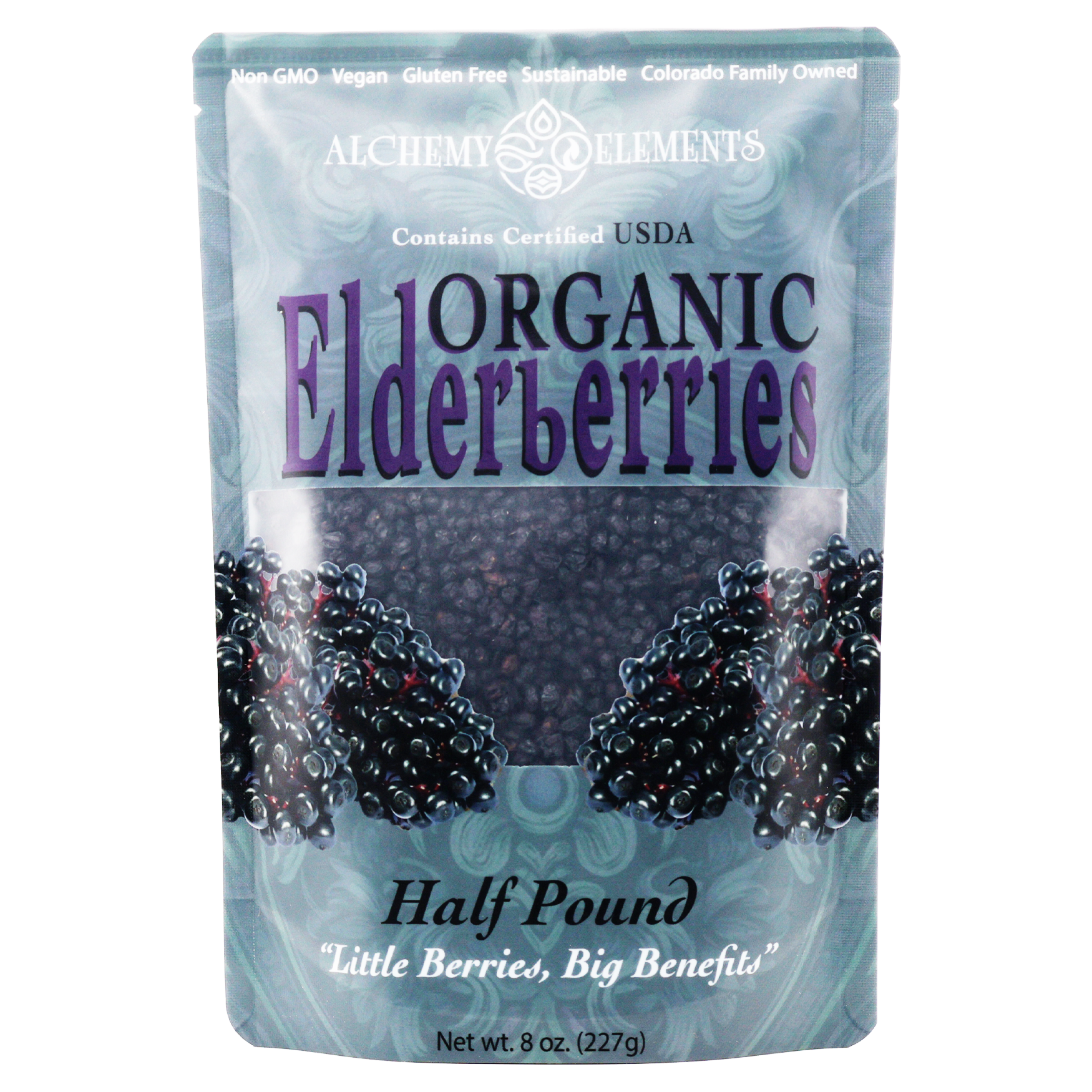 Organic Dried Elderberries