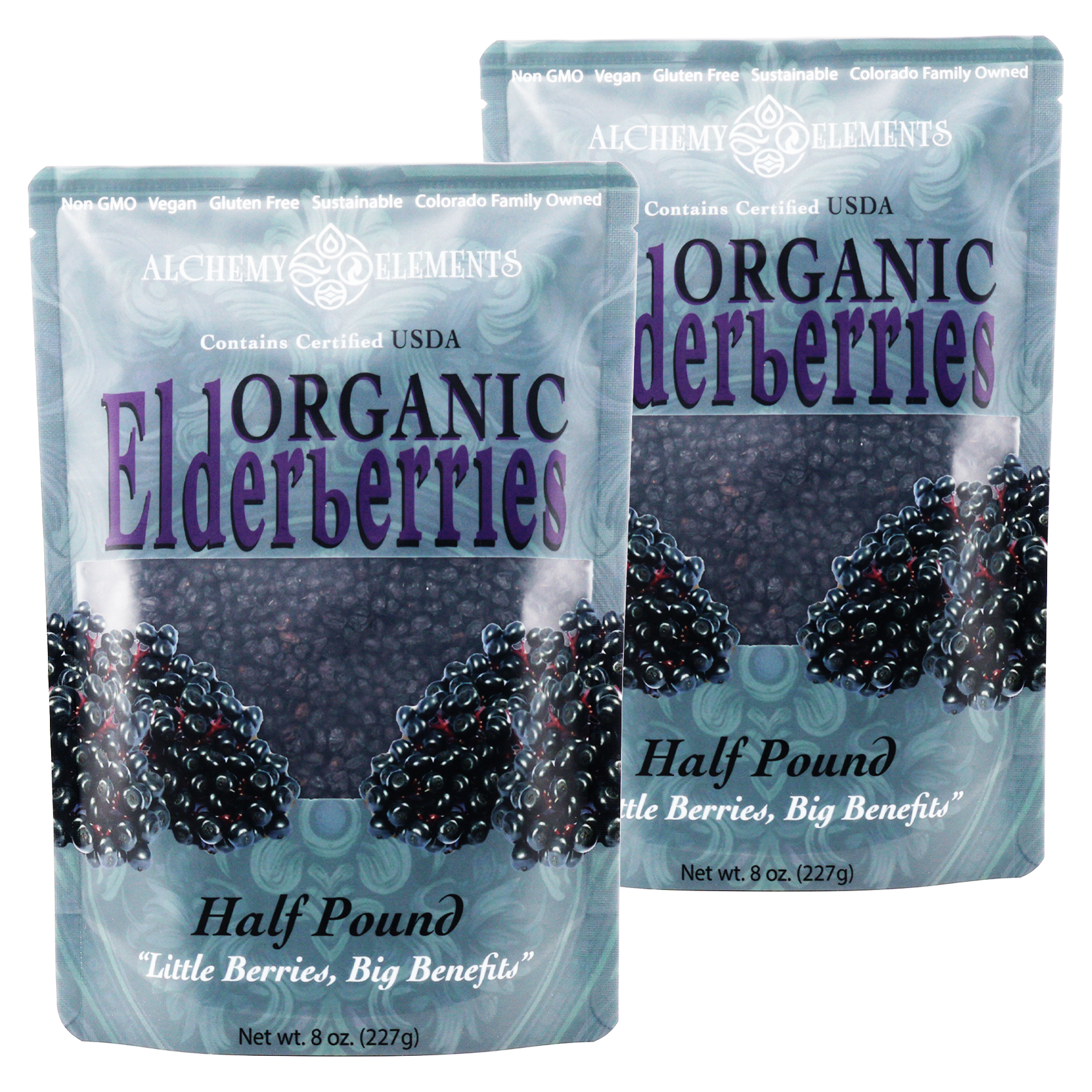 Organic Dried Elderberries