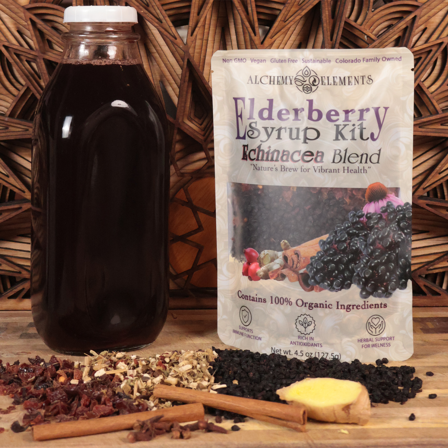 Organic Elderberry Brew Kit – Echinacea Blend