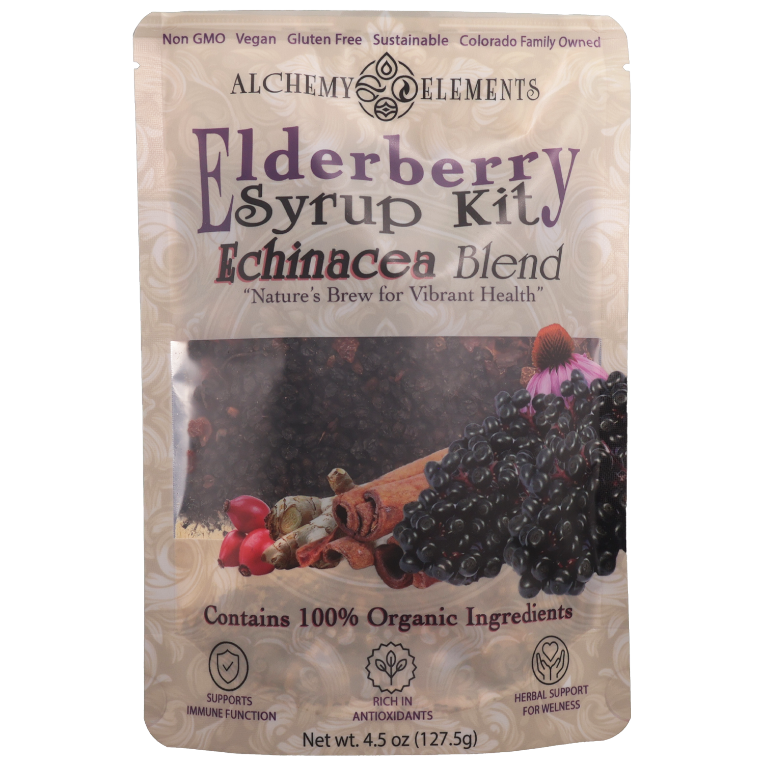 Organic Elderberry Brew Kit – Echinacea Blend